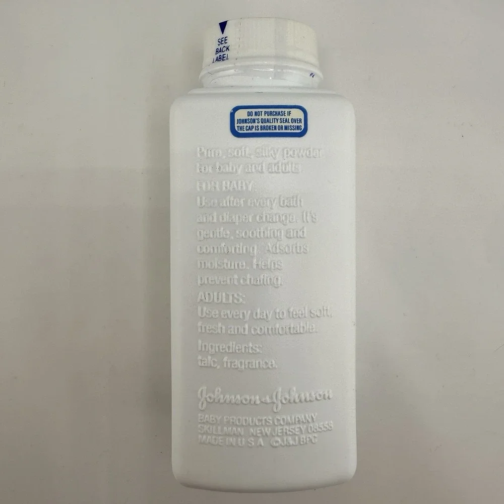 Johnsons Baby Powder Talc 4 oz Sealed Bottle Vintage